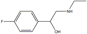 α-[(Ethylamino)methyl]-4-fluorobenzyl alcohol Structure