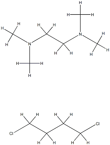 1,2-Ethanediamine, N,N,N',N'-tetramethyl-, polymer with 1,4-dichlorobutane 结构式