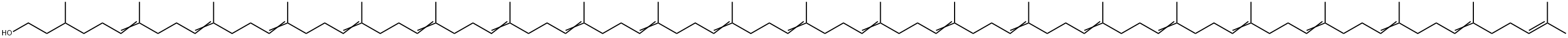 3,7,11,15,19,23,27,31,35,39,43,47,51,55,59,63,67,71,75,79,83-Henicosamethyl-6,10,14,18,22,26,30,34,38,42,46,50,54,58,62,66,70,74,78,82-tetraoctacontaicosen-1-ol Struktur