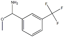 α-メトキシ-3-(トリフルオロメチル)ベンジルアミン 化学構造式