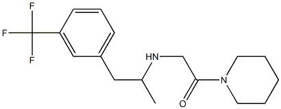 (α-Methyl-m-trifluoromethylphenethylaminomethyl)piperidino ketone,73747-54-3,结构式