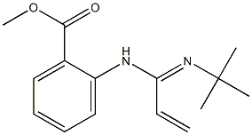methyl 2-[(C-ethenyl-N-tert-butyl-carbonimidoyl)amino]benzoate 结构式