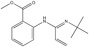 methyl 2-[(C-ethenyl-N-tert-butyl-carbonimidoyl)amino]benzoate,73750-47-7,结构式