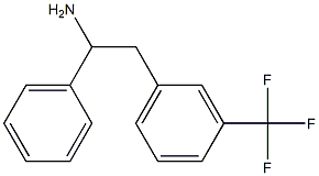 α-Phenyl-3-(trifluoromethyl)benzeneethanamine Struktur