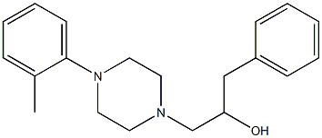 α-Benzyl-4-(o-tolyl)-1-piperazineethanol Structure