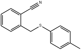 2-{[(4-methylphenyl)sulfanyl]methyl}benzonitrile Struktur