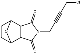 N-(4-Chloro-2-butynyl)-7-oxabicyclo[2.2.1]heptane-2,3-dicarbimide Structure