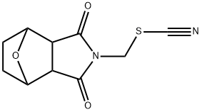 N-(Thiocyanatomethyl)-7-oxabicyclo[2.2.1]heptane-2,3-dicarbimide Structure