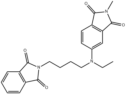 4-{N-ETHYL-N-[4-(N-PHTHALIMIDO)BUTYL]AMINO}-N-METHYLPHTHALIM,73819-87-1,结构式