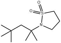 2-(1,1,3,3-Tetramethylbutyl)isothiazolidine 1,1-dioxide 结构式