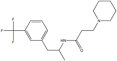 N-[α-Methyl-m-(trifluoromethyl)phenethyl]-3-piperidinopropionamide|