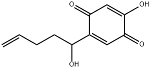 2,5-Cyclohexadiene-1,4-dione,2-hydroxy-5-(1-hydroxy-4-pentenyl)-(9CI),73827-93-7,结构式