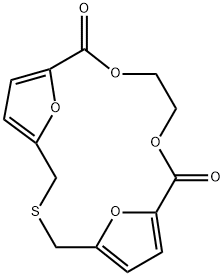 10,13,18,19-Tetraoxa-3-thiatricyclo[13.2.1.15,8]nonadeca-5,7,15,17(1)-tetrene-9,14-dione Structure