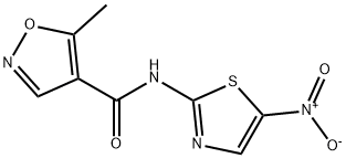 4-Isoxazolecarboxamide,5-methyl-N-(5-nitro-2-thiazolyl)-(9CI) Struktur