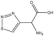 1,2,3-Thiadiazole-4-aceticacid,alpha-amino-(9CI) 结构式