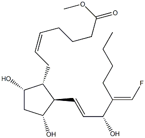 16-fluoromethyleneprostaglandin F2alpha 结构式