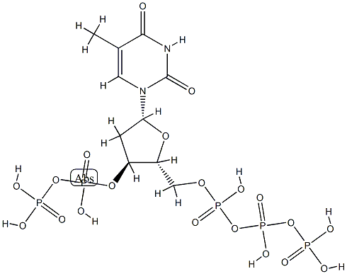 thymidine-5'-tri-3'-diphosphate 结构式