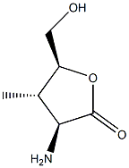 Arabinonic acid, 2-amino-2,3-dideoxy-3-methyl-, gamma-lactone (9CI) Structure