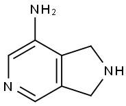 1H-Pyrrolo[3,4-c]pyridin-7-amine,2,3-dihydro-(9CI) Structure