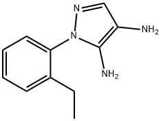 1H-Pyrazole-4,5-diamine,1-(2-ethylphenyl)-(9CI) Structure