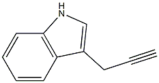 1H-Indole,3-(2-propynyl)-(9CI) Struktur