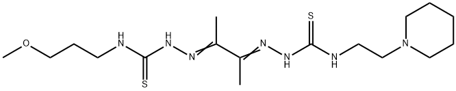 73954-15-1 4-(3-Methoxypropyl)-4'-(2-piperidinoethyl)[1,1'-(1,2-dimethyl-1,2-ethanediylidene)bisthiosemicarbazide]