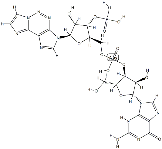 1,N(6)-etheno-2-azaadenosine guanosine 3'-phosphodiester Structure