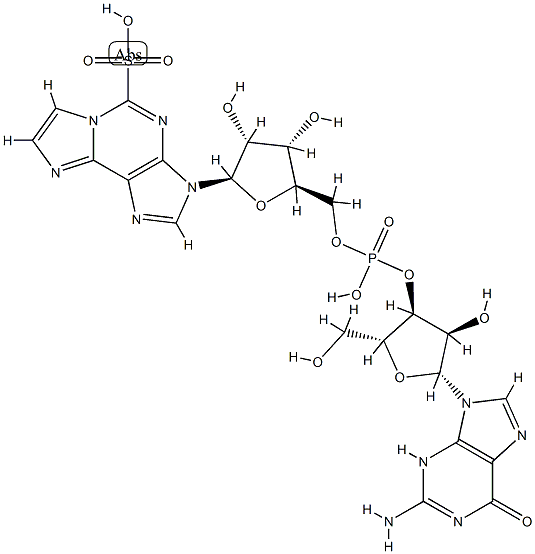 1,N(6)-ethenoadenosine-2-sulfonate guanosine 3'-phosphodiester Struktur