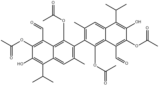 gossypol tetracetic acid 结构式