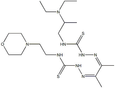 4-[2-(Diethylamino)propyl]-4'-(2-morpholinoethyl)[1,1'-(1,2-dimethyl-1,2-ethanediylidene)bisthiosemicarbazide]|