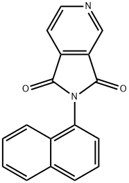 N-(1-ナフチル)-3,4-ピリジンジカルボイミド 化学構造式