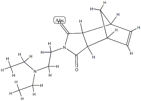 N-(2-Diethylaminoethyl)norborn-2-ene-5,6-dicarbimide 结构式