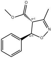 4-Isoxazolecarboxylicacid,4,5-dihydro-3-methyl-5-phenyl-,methylester,(4R,5R)-rel-(9CI),74069-14-0,结构式