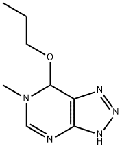 1H-1,2,3-Triazolo[4,5-d]pyrimidine,6,7-dihydro-6-methyl-7-propoxy-(9CI) Structure