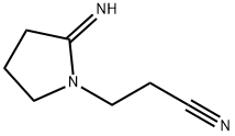 1-Pyrrolidinepropanenitrile,2-imino-(9CI) 结构式