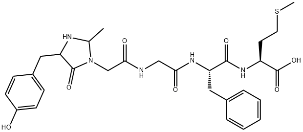 enkephalin-Met, acetaldehyde-,74080-62-9,结构式