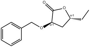 2(3H)-Furanone,5-ethyldihydro-3-(phenylmethoxy)-,(3R,5R)-rel-(9CI) 化学構造式