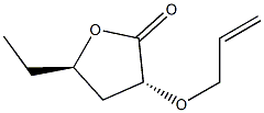 2(3H)-Furanone,5-ethyldihydro-3-(2-propenyloxy)-,(3R,5R)-rel-(9CI) 结构式