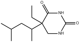 2,4(1H,3H)-Pyrimidinedione,5-(1,3-dimethylbutyl)-5-ethyldihydro-(9CI) Struktur