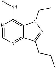 1H-Pyrazolo[4,3-d]pyrimidin-7-amine,1-ethyl-N-methyl-3-propyl-(9CI) 结构式