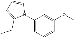 1H-Pyrrole,2-ethyl-1-(3-methoxyphenyl)-(9CI) Structure