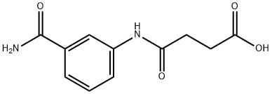 4-[3-(aminocarbonyl)anilino]-4-oxobutanoic acid Structure