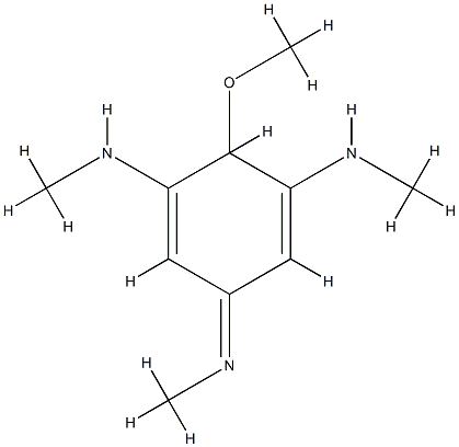 1,3-Cyclohexadiene-1,3-diamine,6-methoxy-N,N-dimethyl-5-(methylimino)-(9CI) 结构式
