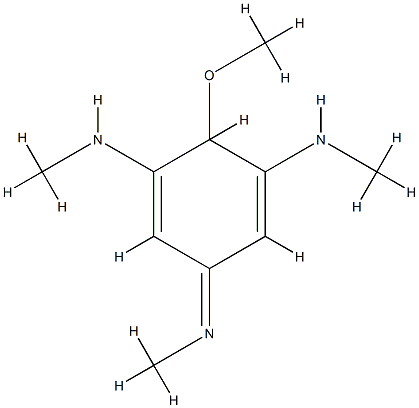 1,3-Cyclohexadiene-1,3-diamine,6-methoxy-N,N-dimethyl-5-(methylimino)-(9CI),742022-06-6,结构式