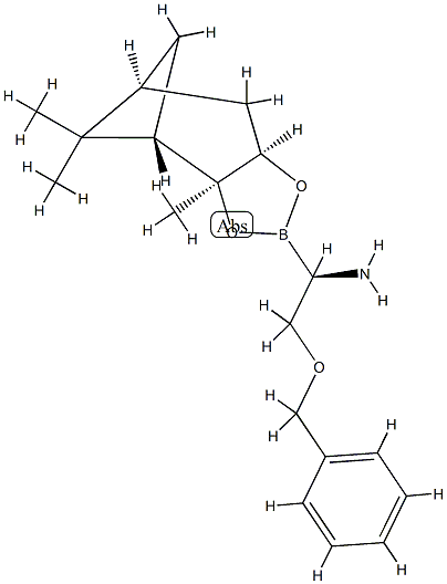 (R)-BoroSer(OBn)-(+)-Pinanediol Structure