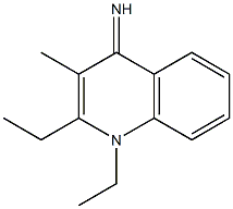 4(1H)-Quinolinimine,1,2-diethyl-3-methyl-(9CI) Struktur