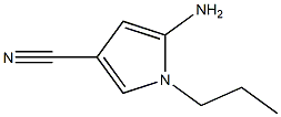 1H-Pyrrole-3-carbonitrile,5-amino-1-propyl-(9CI) 结构式