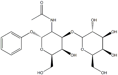 phenyl 2-acetamido-2-deoxy-3-O-beta-D-galactopyranosyl-alpha-D-galactopyranoside,74211-30-6,结构式