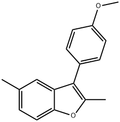 3-(4-methoxyphenyl)-2,5-dimethyl-1-benzofuran Structure