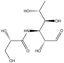 3,6-dideoxy-3-(L-glyceroylamino)-D-glucose Struktur